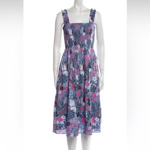 NWT Kate Spade Garden Posey Smocked Dress - S